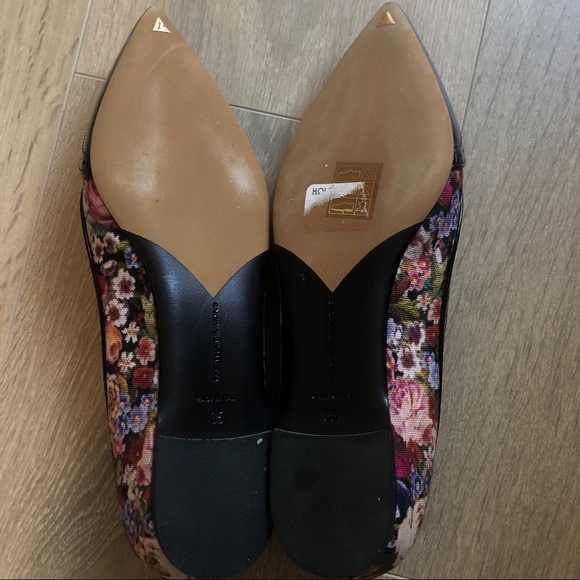 Tabitha Simmons Black Floral Flats - Picture 4 of 4